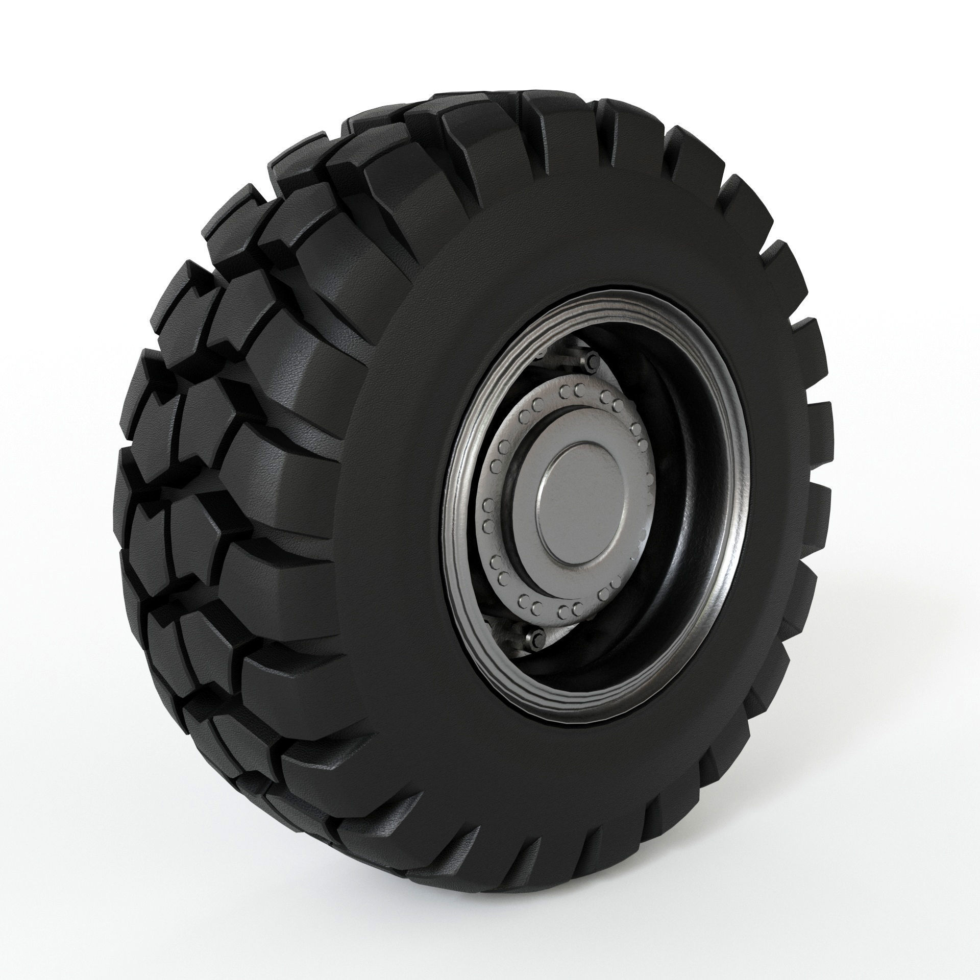 Truck Tire 3D model_4