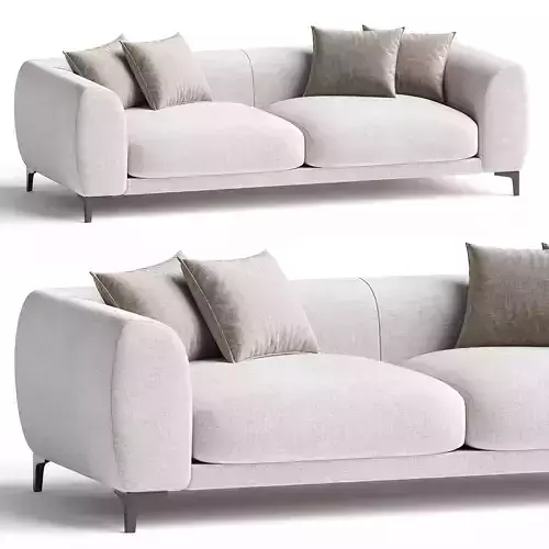Sofa white Brian Brian Collection 3d model 