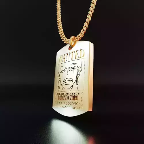 Roronoa Zoro Necklace 3D print model