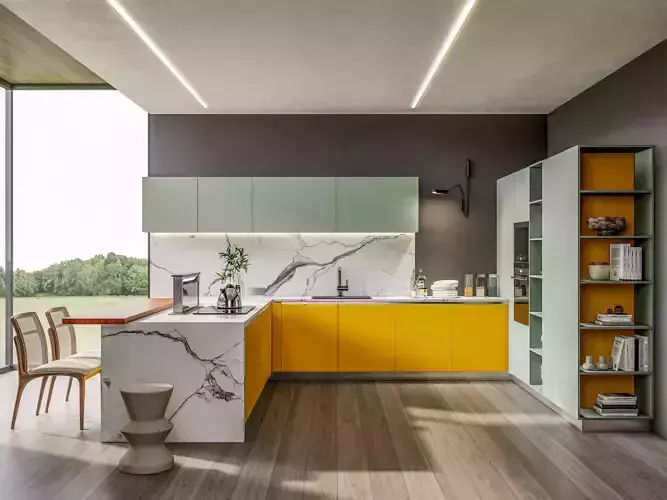 Kitchen fully parametric  Resizable manufacturable 0029 3D model