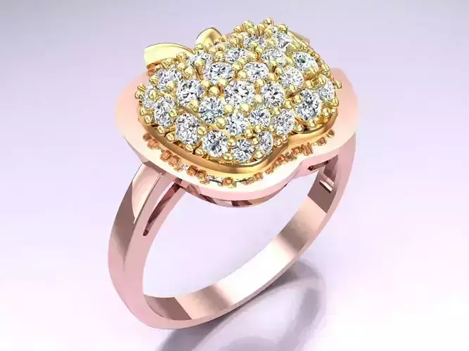 Apple Ring - Womens Rings - SN369 3D print model