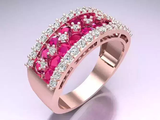 Diamond Ring  - SN413 3D print model