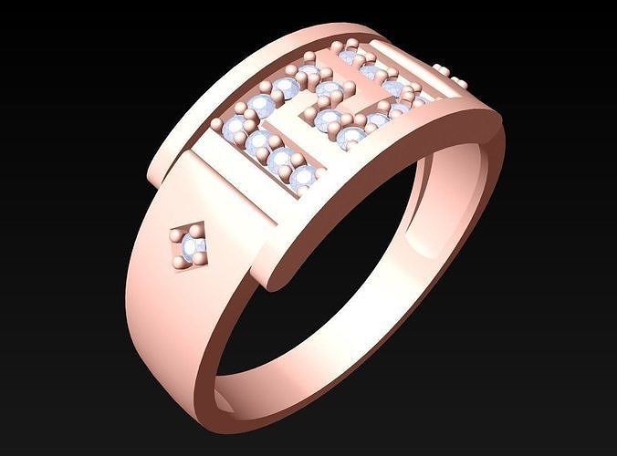 Diamond Ring  - SN421 3D print model