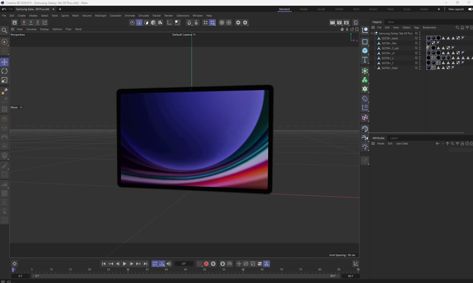 Samsung Galaxy Tab S9 Plus 3D model_28