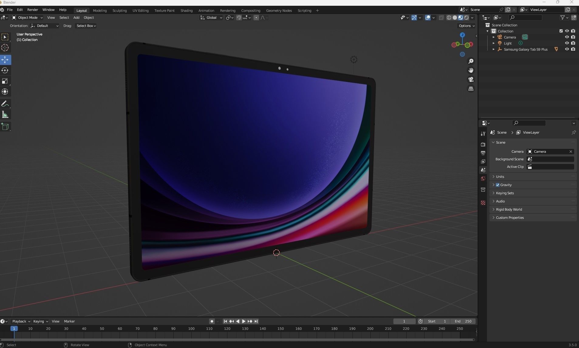 Samsung Galaxy Tab S9 Plus 3D model_29