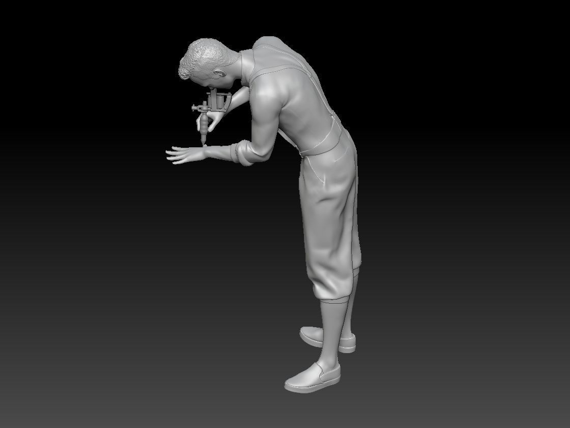 TATTOO STUDIO MAN 2 3D print model_2
