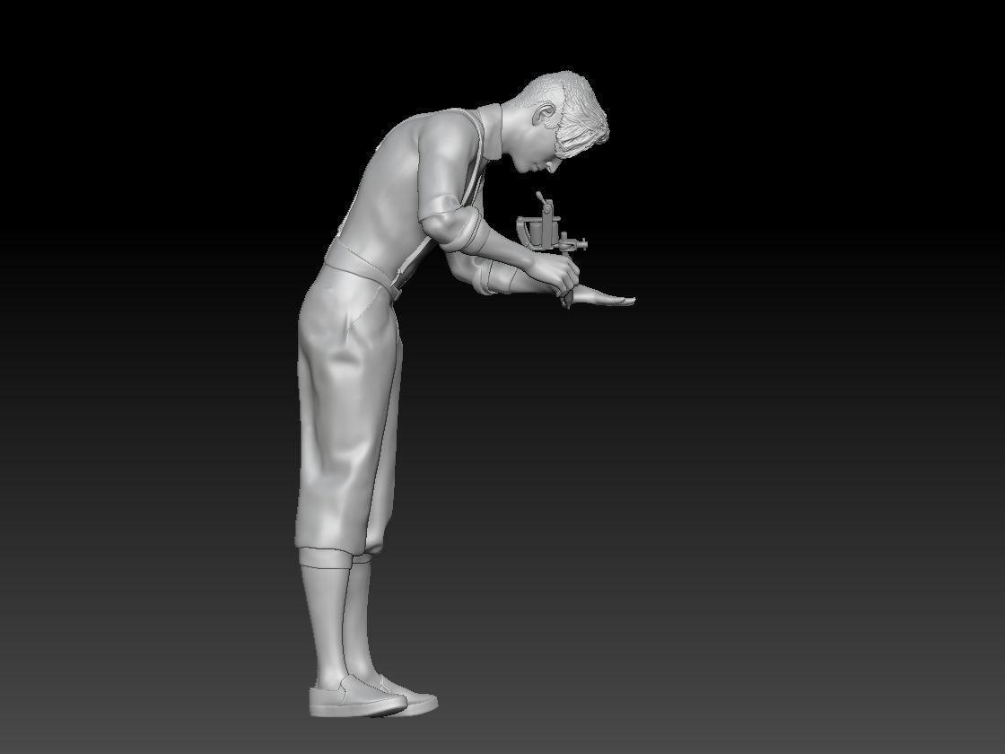 TATTOO STUDIO MAN 2 3D print model_6