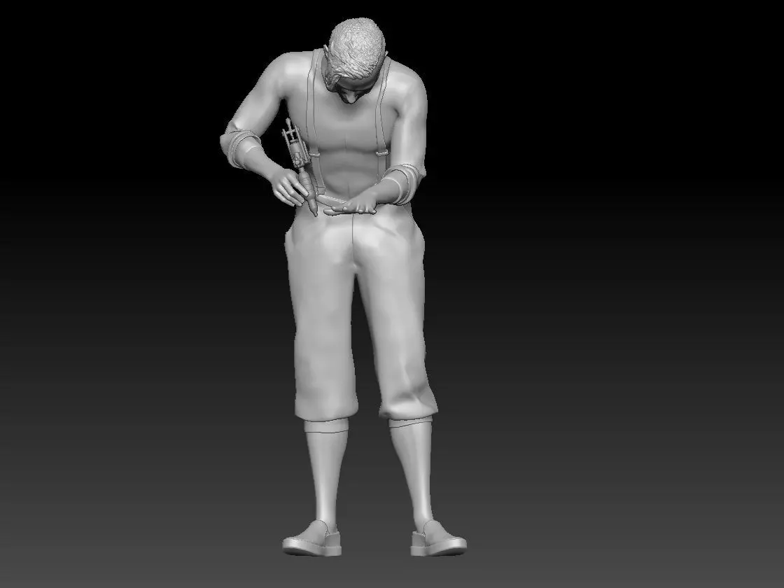 TATTOO STUDIO MAN 2 3D print model_0