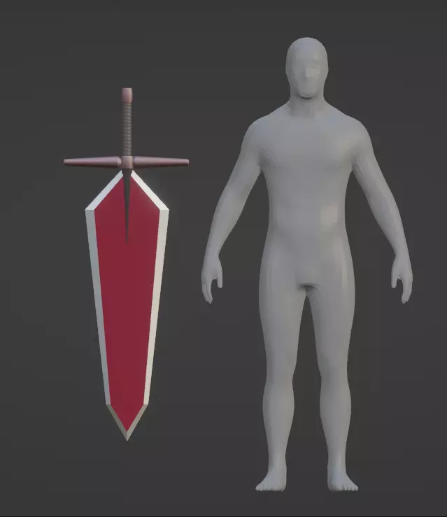 Level 1 Demon Lord and One Room Hero Sword cosplay 3D print model_0