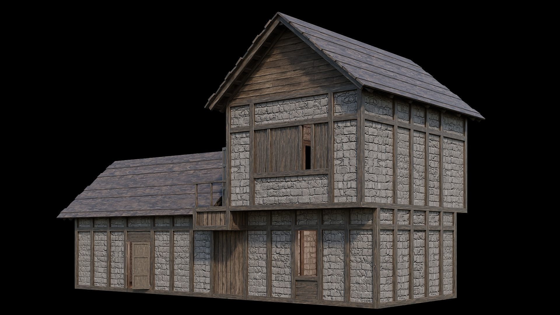 Medieval Village Collection 04 - 4K Textures Game Ready Low-poly 3D model_49
