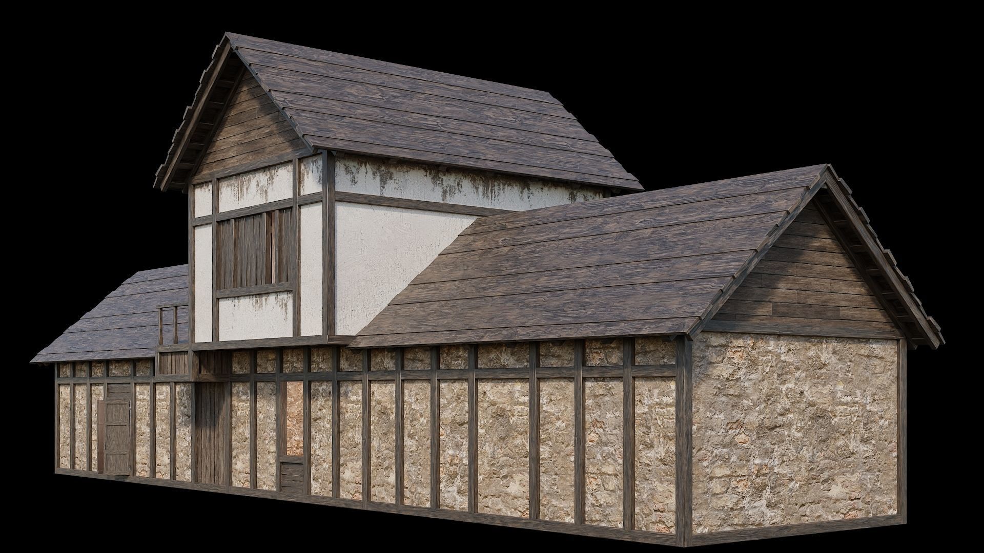 Medieval Village Collection 04 - 4K Textures Game Ready Low-poly 3D model_40