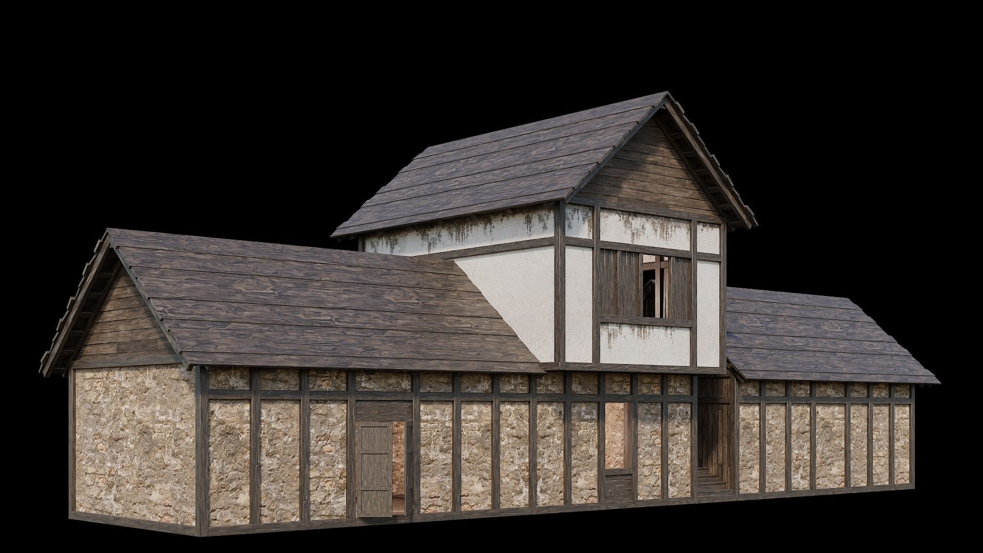 Medieval Village Collection 04 - 4K Textures Game Ready Low-poly 3D model_39