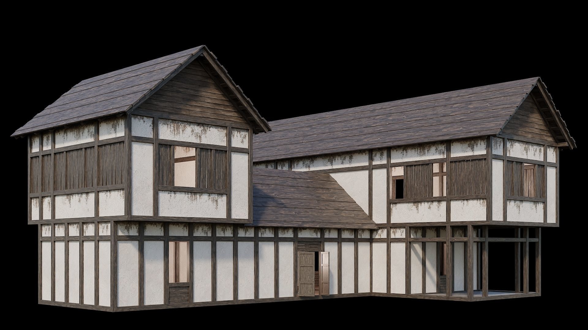 Medieval Village Collection 04 - 4K Textures Game Ready Low-poly 3D model_6