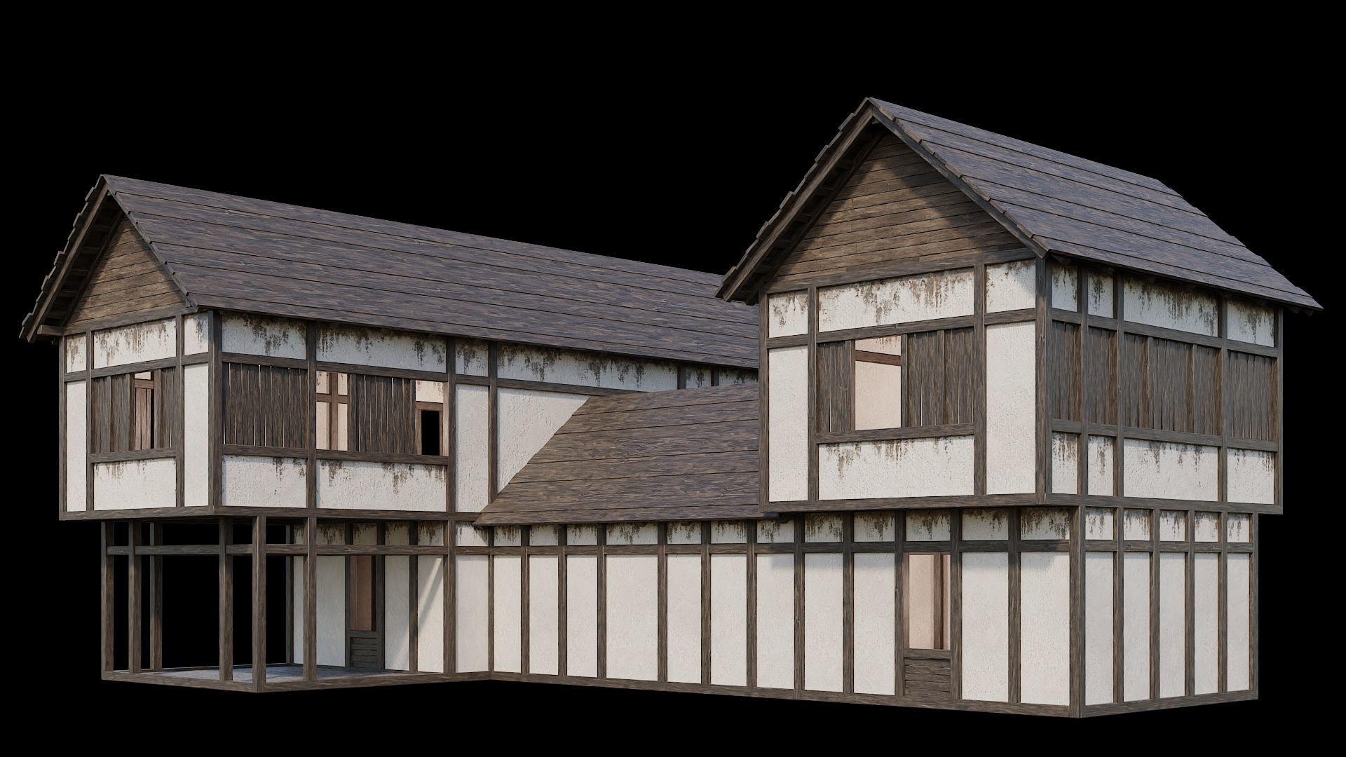 Medieval Village Collection 04 - 4K Textures Game Ready Low-poly 3D model_7