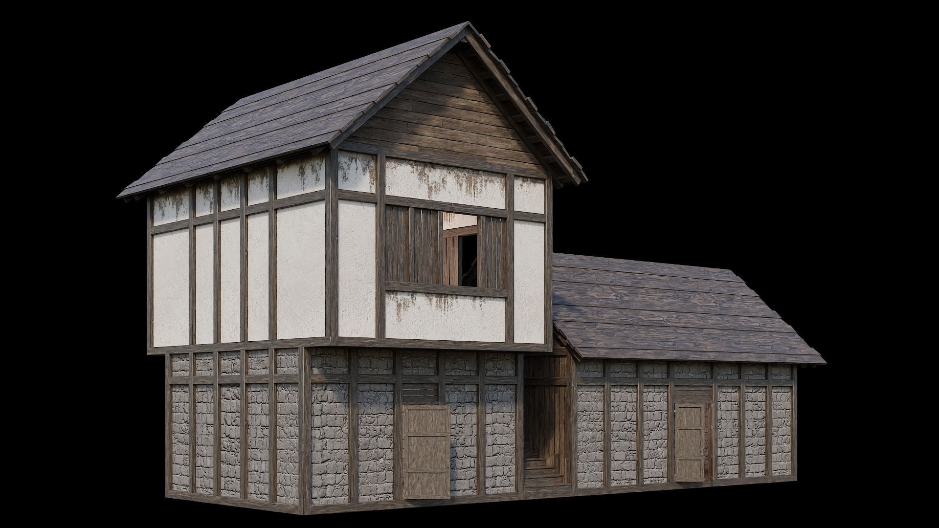 Medieval Village Collection 04 - 4K Textures Game Ready Low-poly 3D model_50