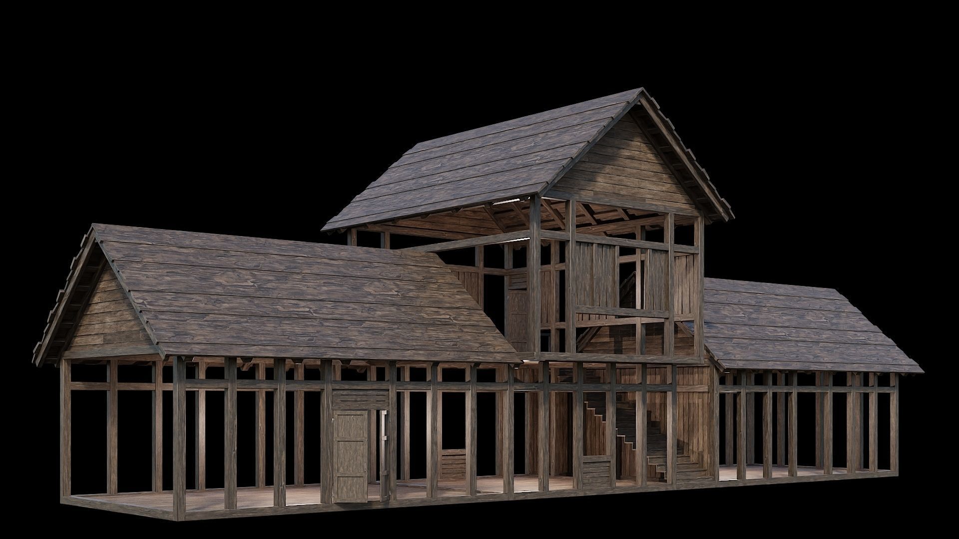 Medieval Village Collection 04 - 4K Textures Game Ready Low-poly 3D model_41