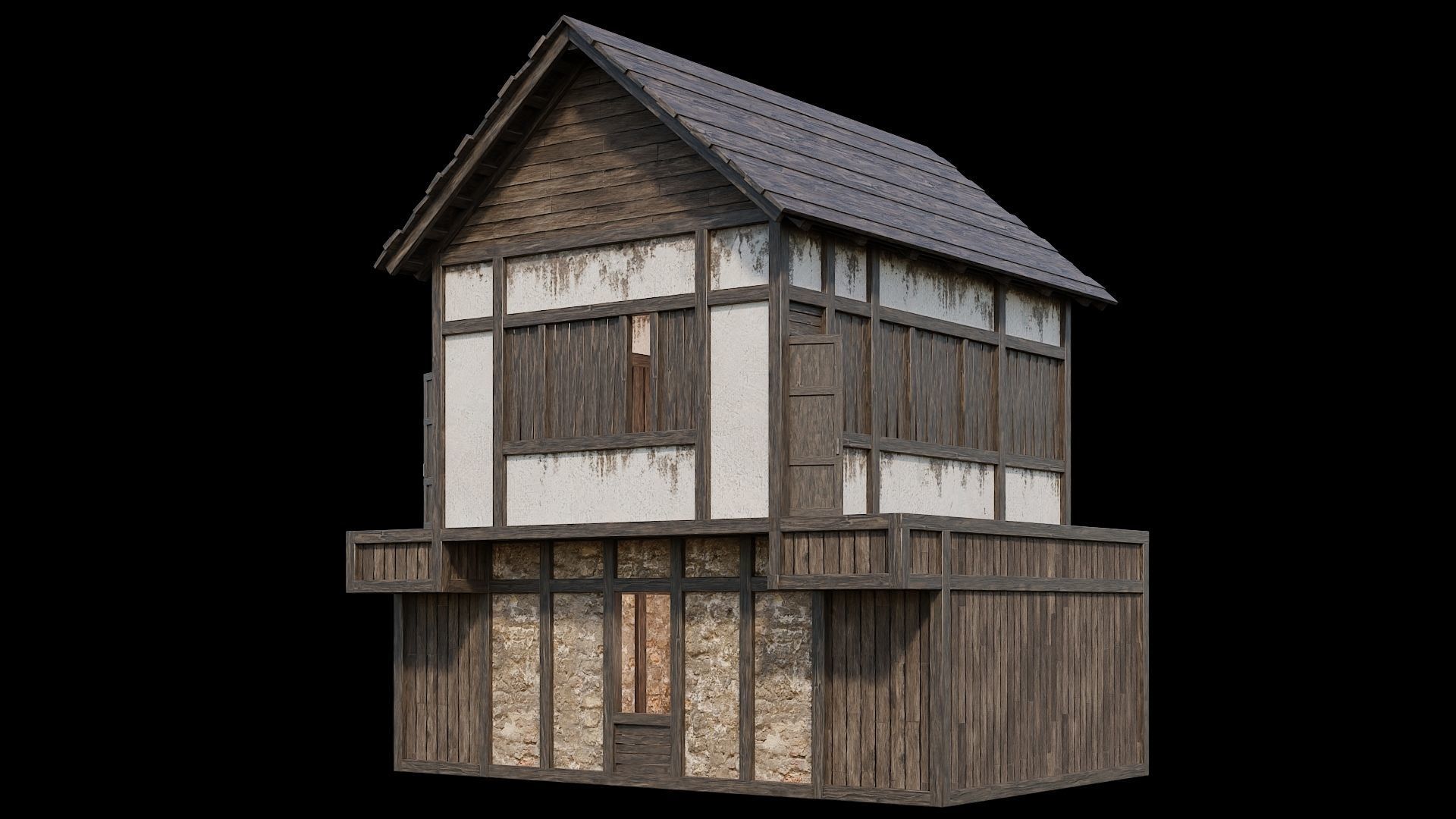 Medieval Village Collection 04 - 4K Textures Game Ready Low-poly 3D model_65