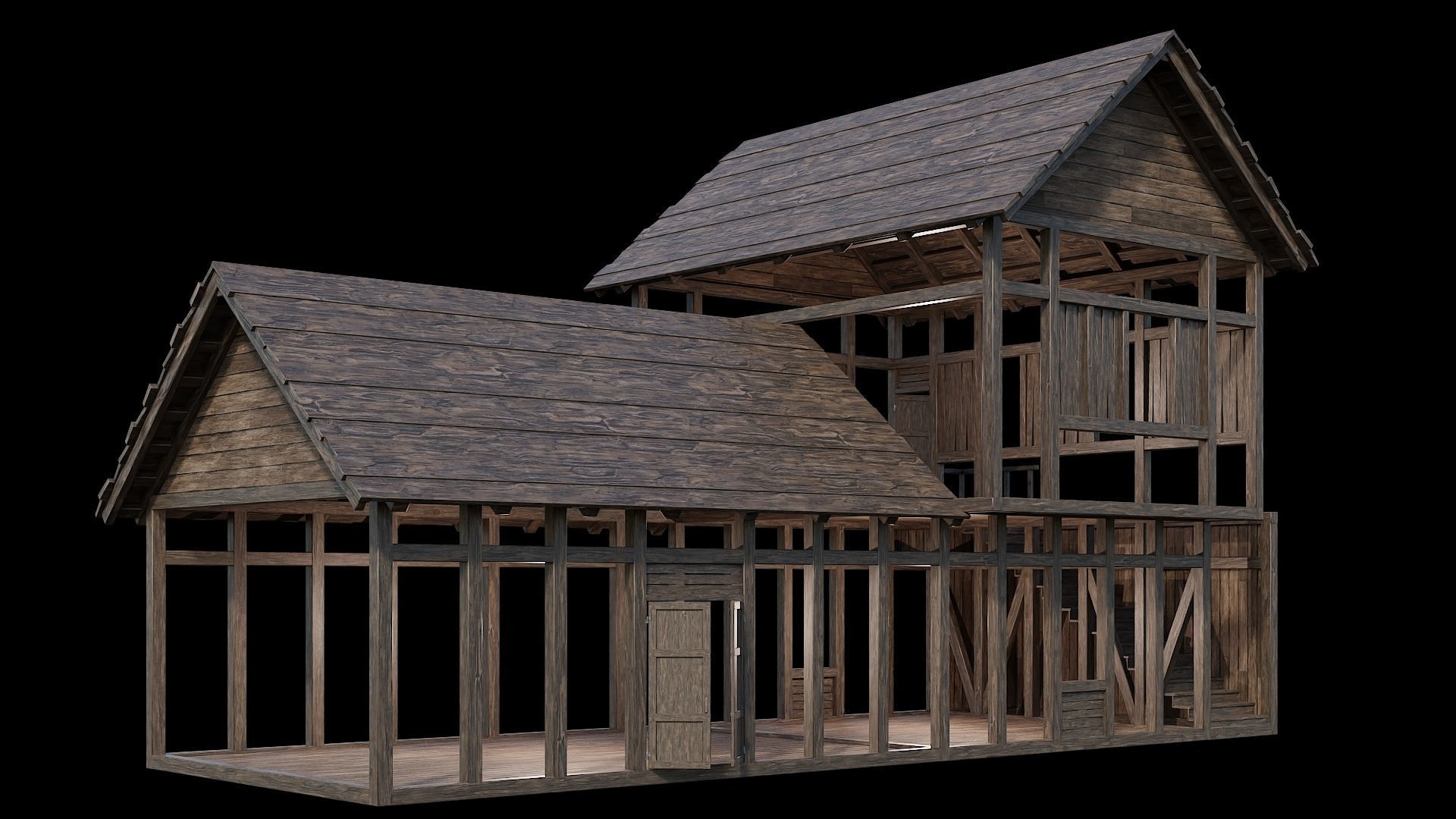 Medieval Village Collection 04 - 4K Textures Game Ready Low-poly 3D model_30