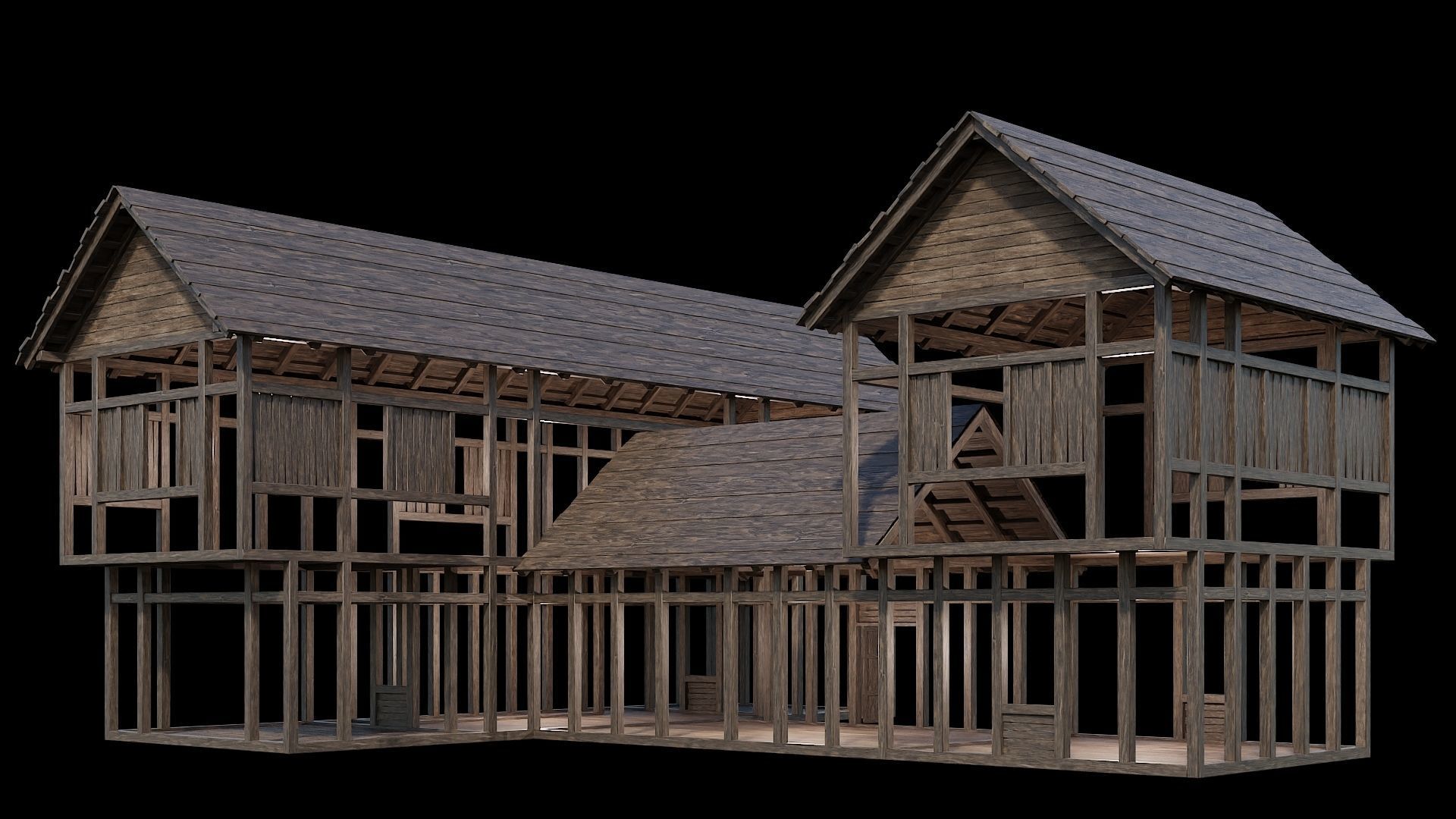 Medieval Village Collection 04 - 4K Textures Game Ready Low-poly 3D model_18