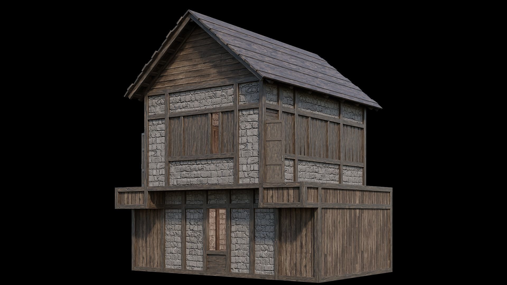Medieval Village Collection 04 - 4K Textures Game Ready Low-poly 3D model_61