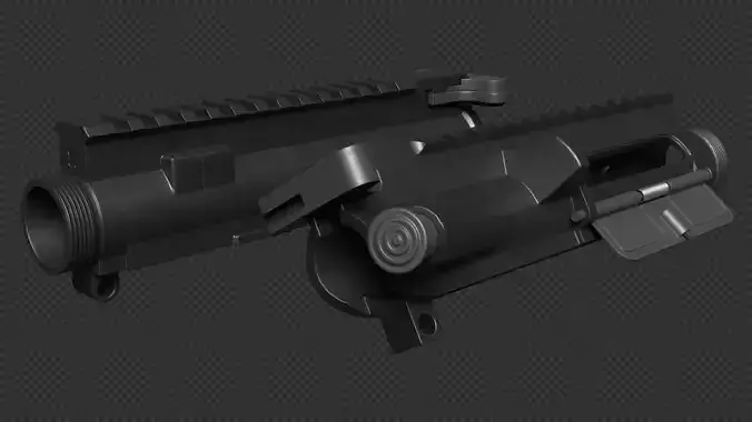 AR-15 A3 Upper Receiver Low-poly 3D model