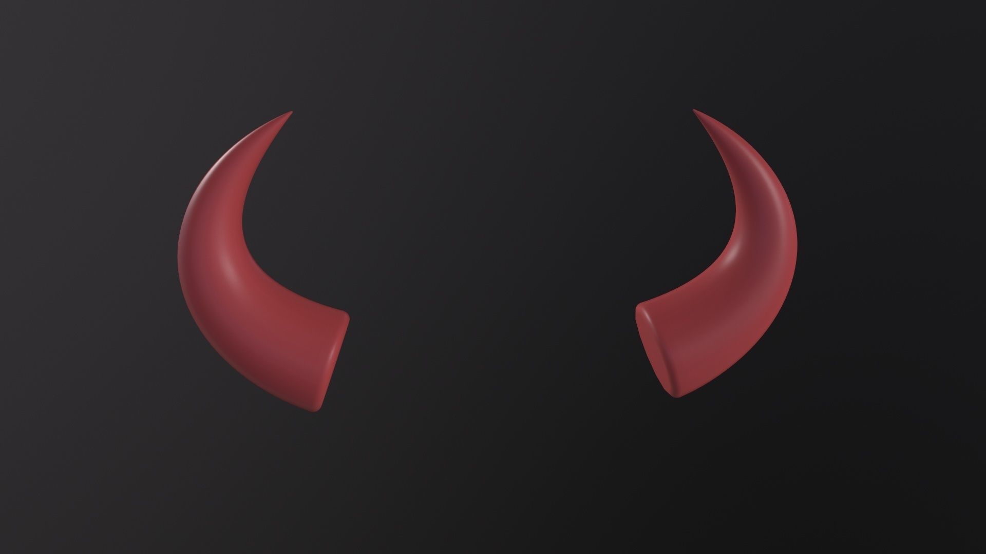 Devil Horn 3D Model Low-poly 3D model_5