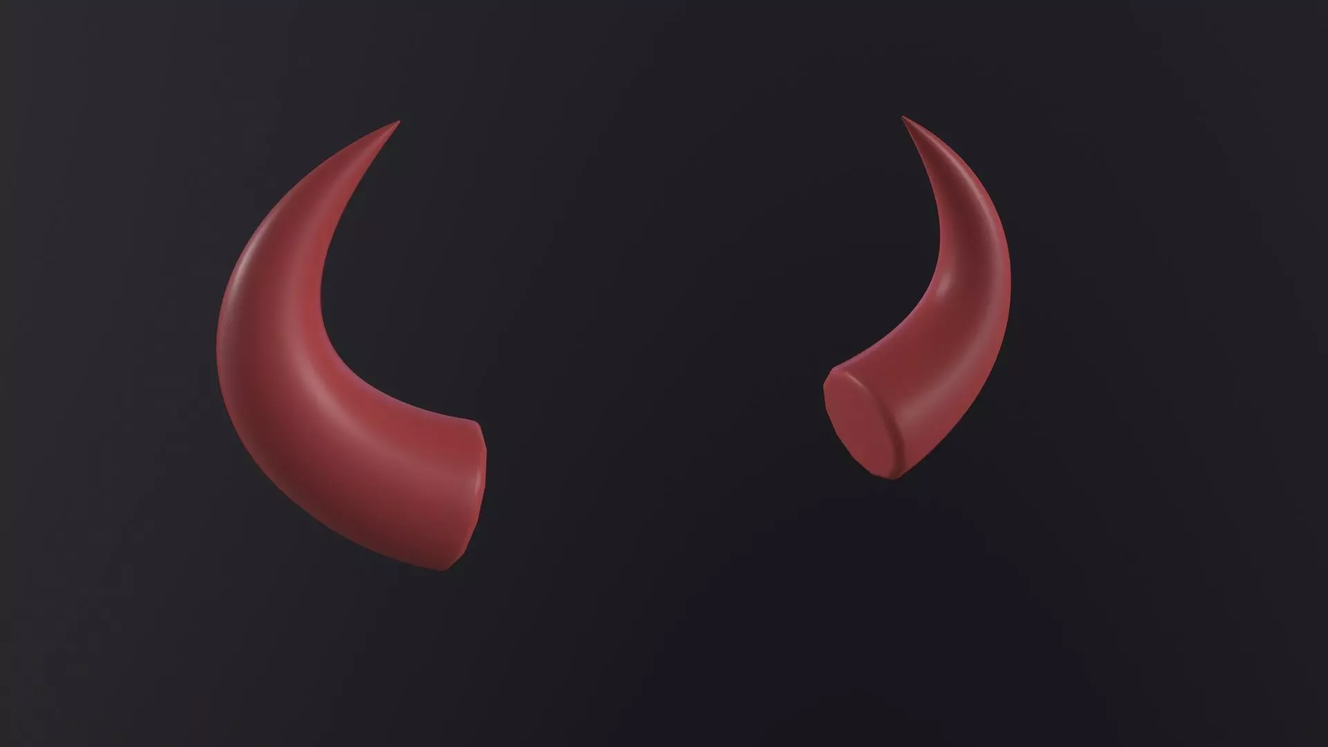Devil Horn 3D Model Low-poly 3D model_0
