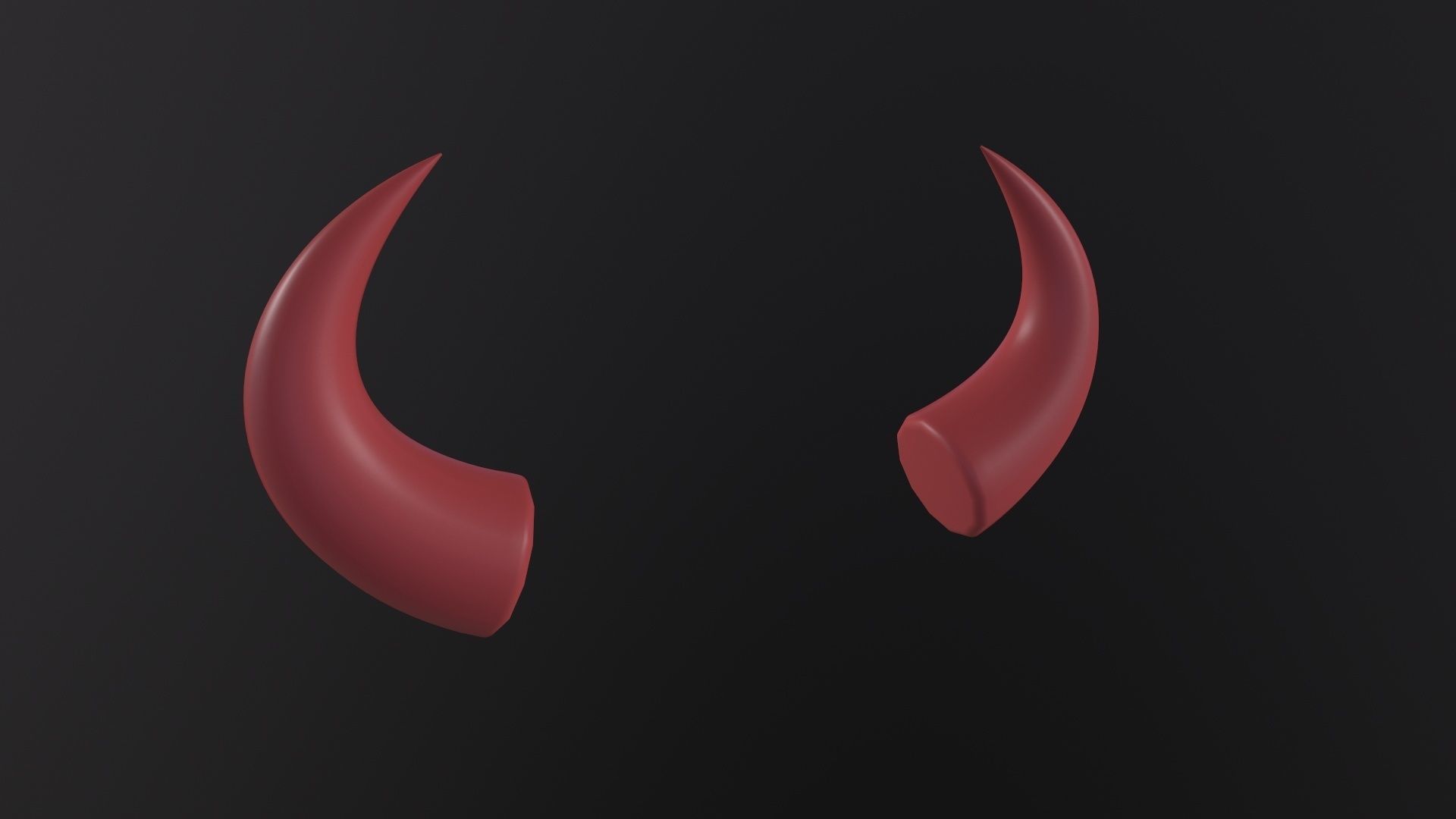 Devil Horn 3D Model Low-poly 3D model_4