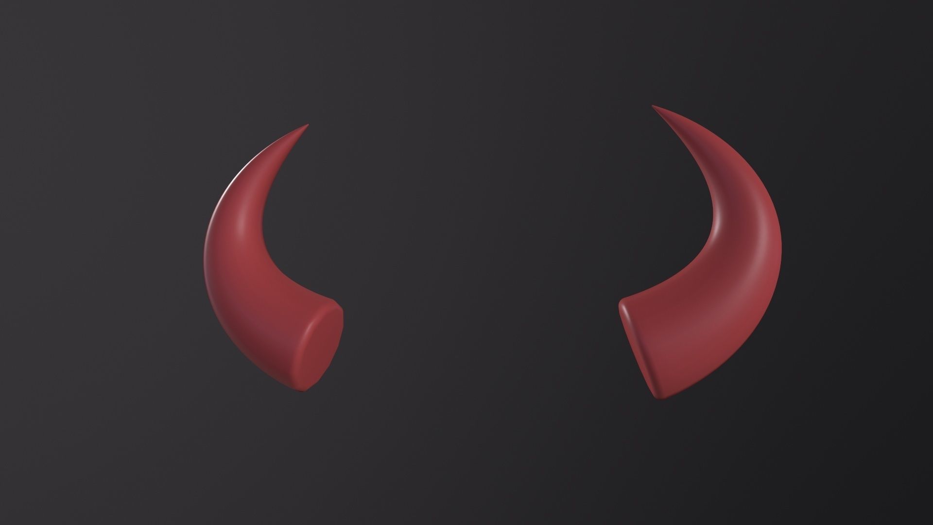 Devil Horn 3D Model Low-poly 3D model_6