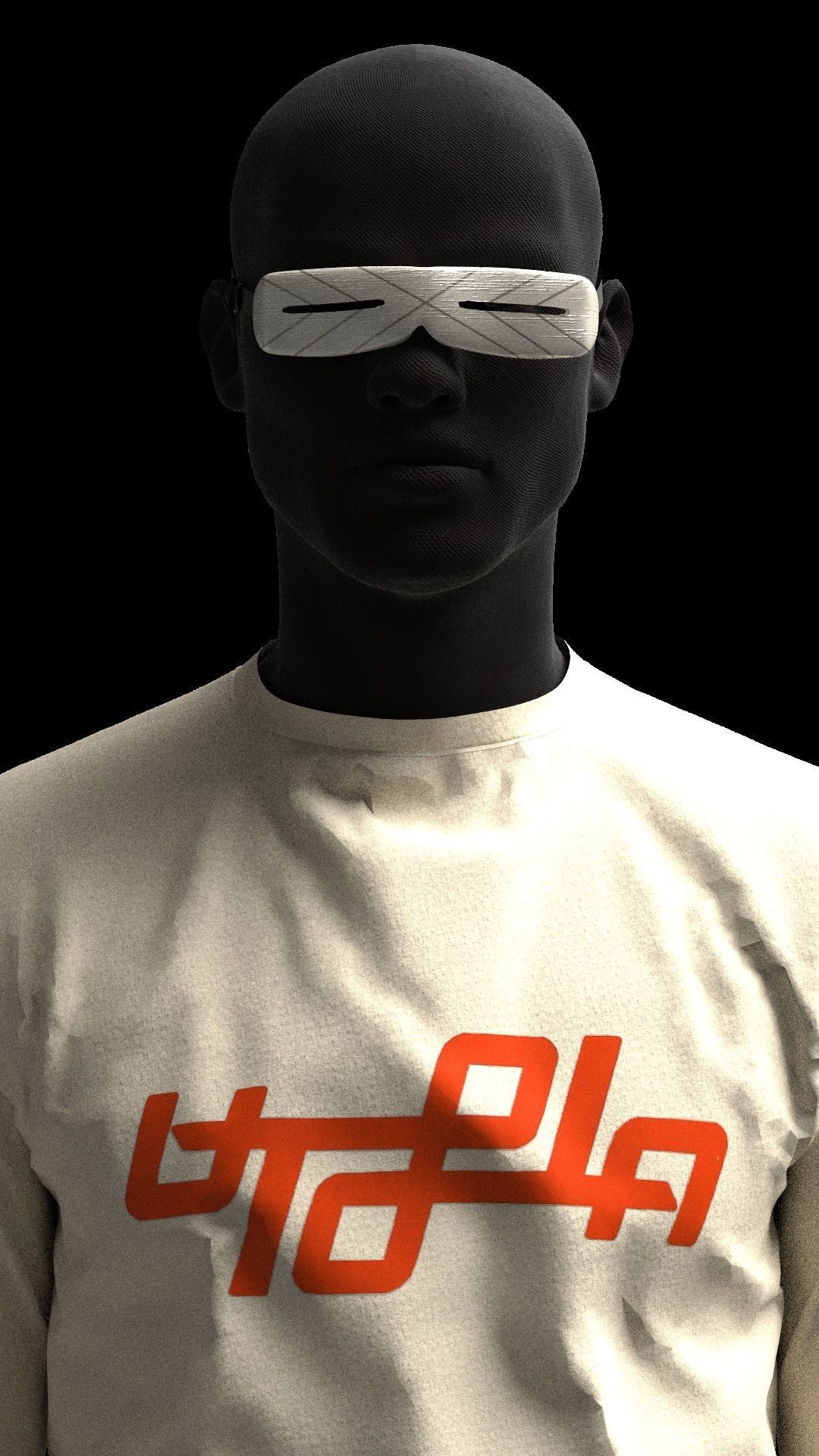 Travis scott Utopia Concept t shirt Cactus jack pants 3D model_10