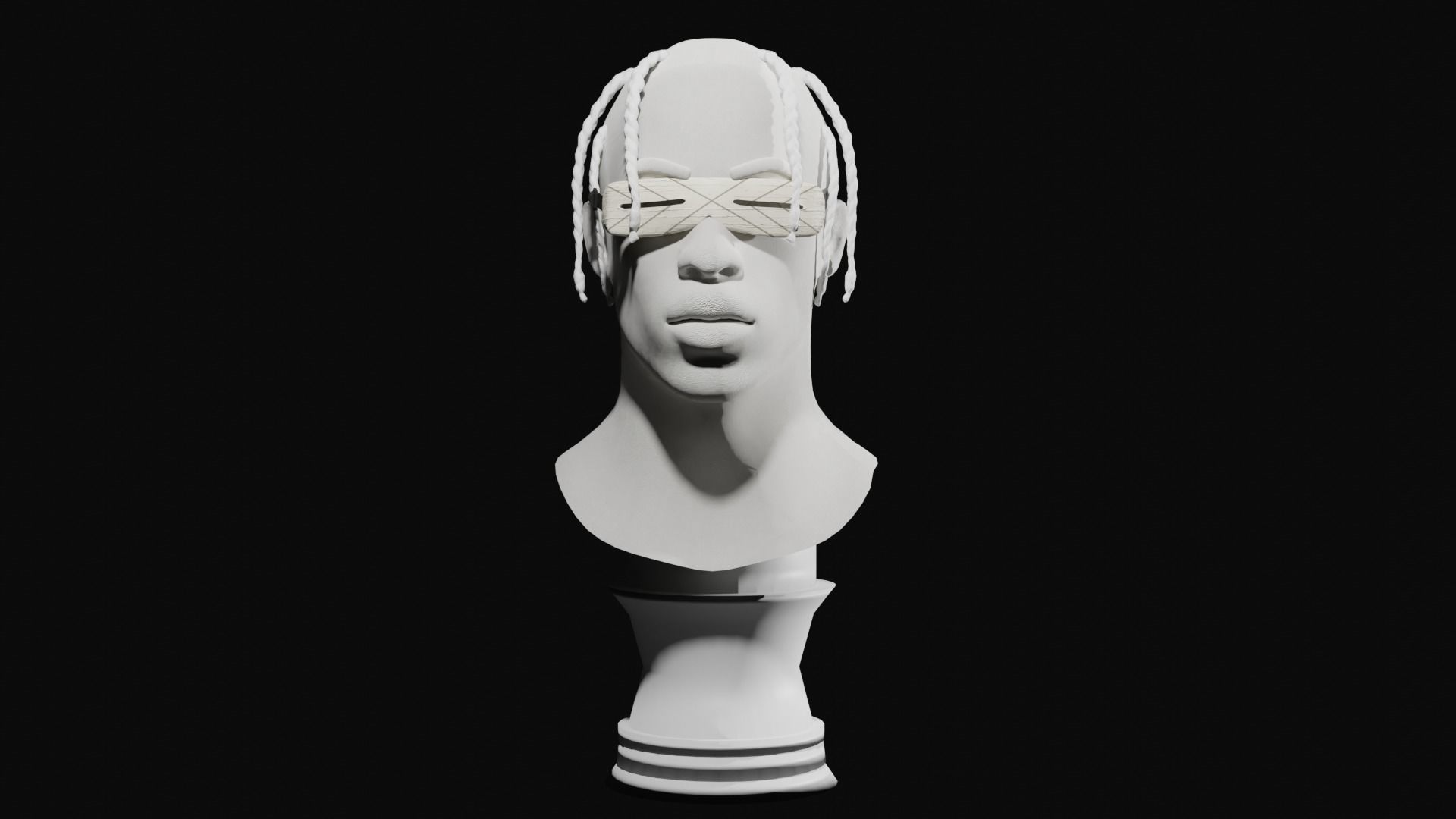 Travis scott Utopia Concept t shirt Cactus jack pants 3D model_13