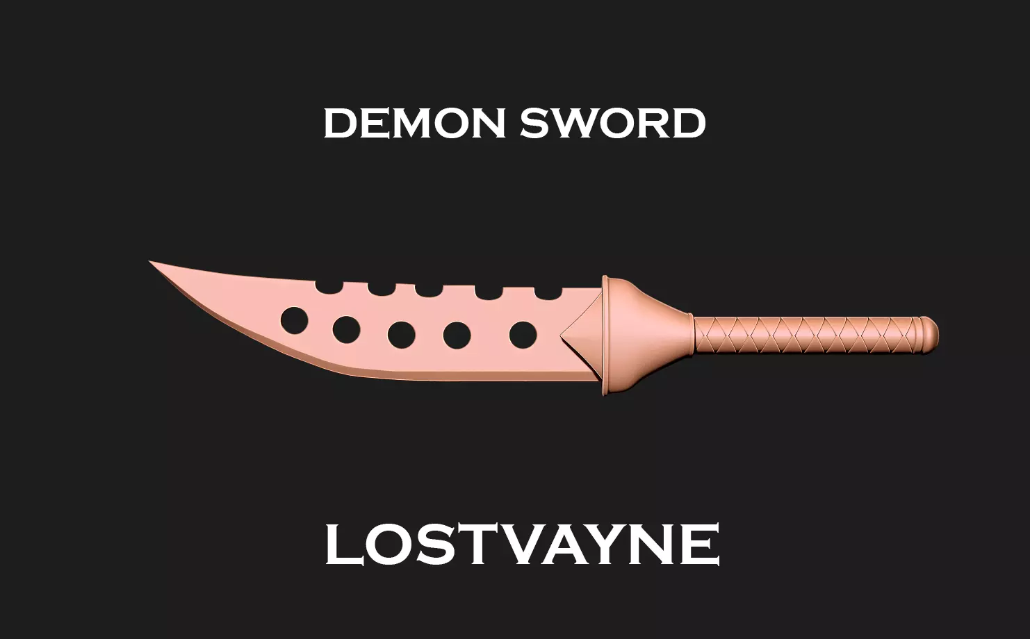 Demon Sword Lostvayne - Seven deadly sins Free 3D print model_0
