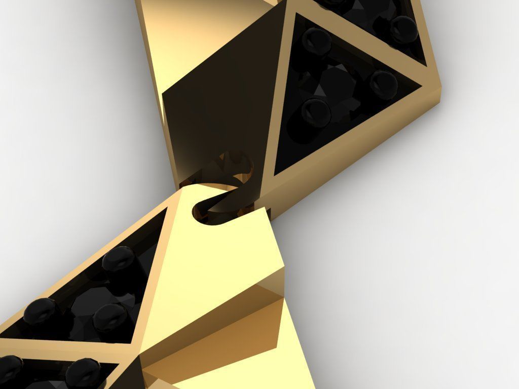 geometric  chain  3D print model_7