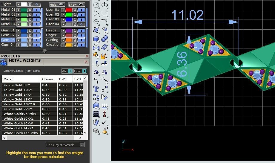 geometric  chain  3D print model_11