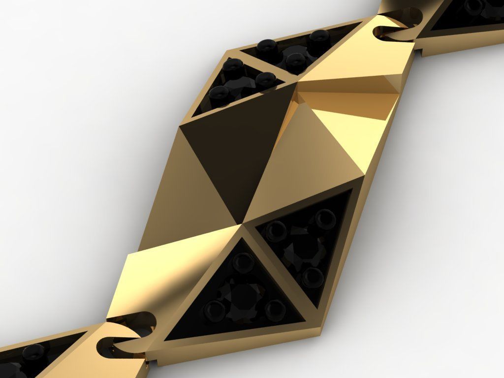 geometric  chain  3D print model_2