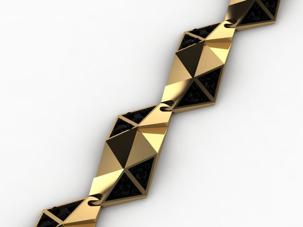 geometric  chain  3D print model_8