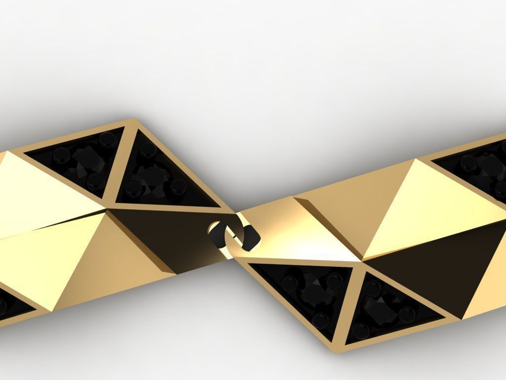 geometric  chain  3D print model_10