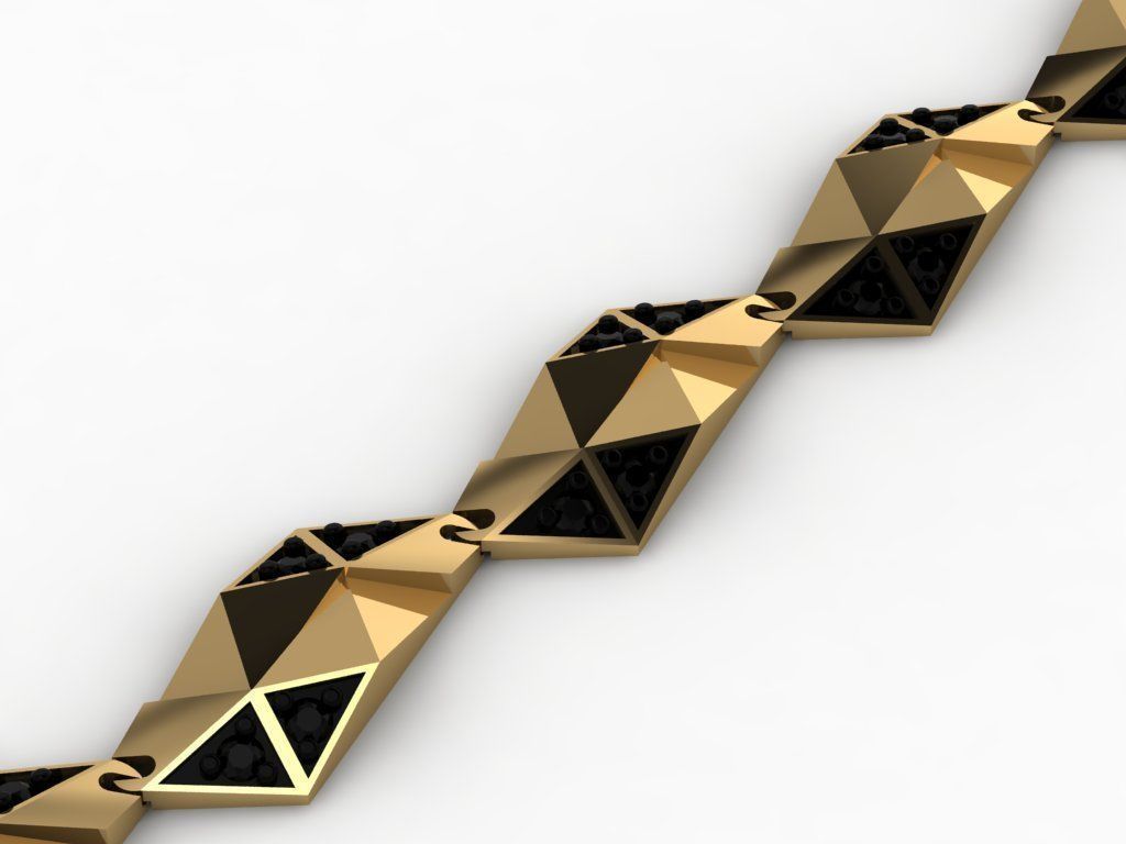 geometric  chain  3D print model_5