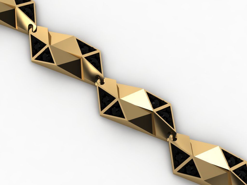 geometric  chain  3D print model_4