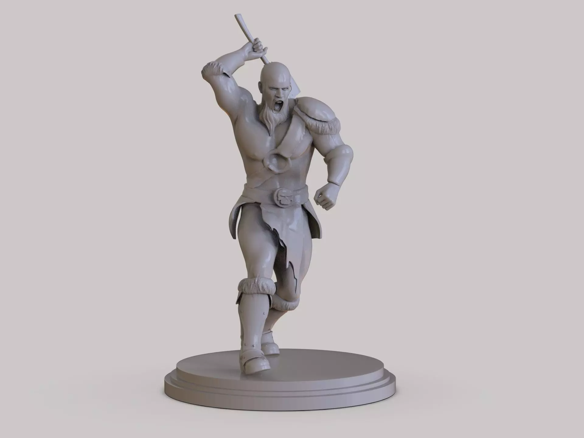 Barbarian Sculpture 3D print model_0