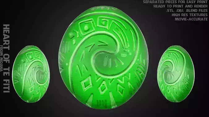 Moana Heart of Te Fiti For Cosplay 3D print model