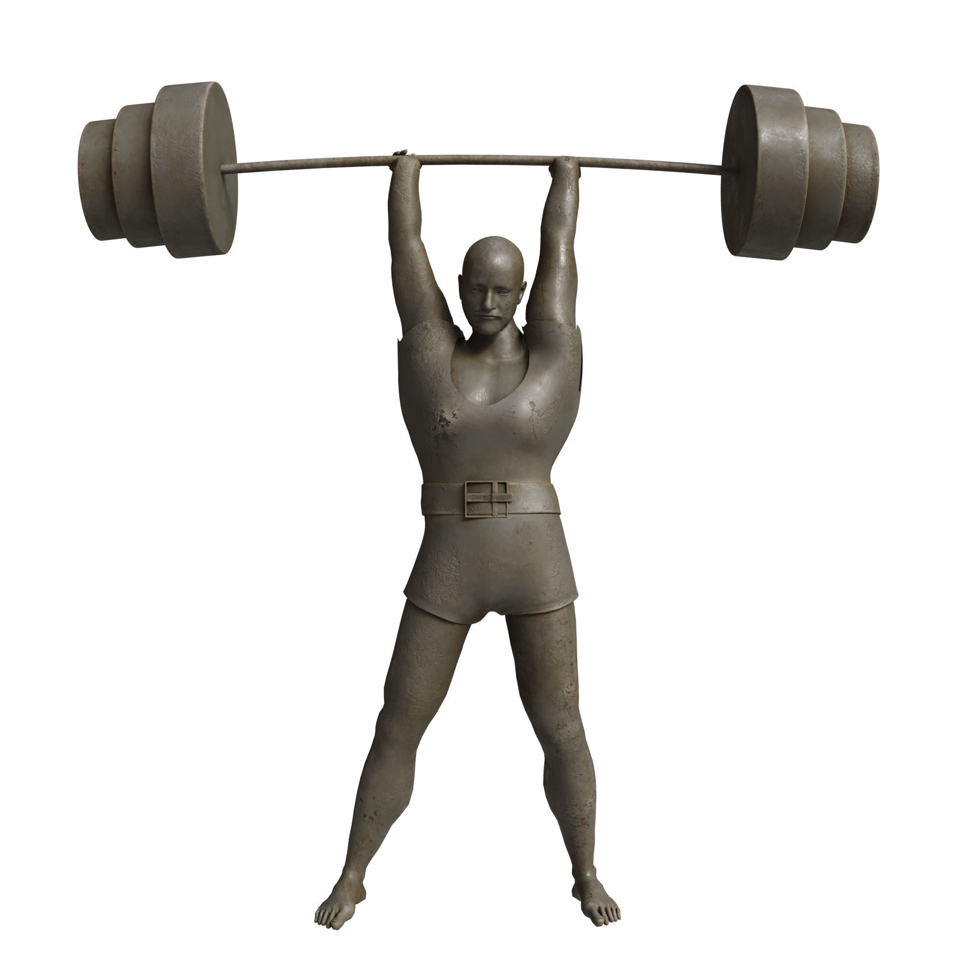 Weightlifter 3D model_1