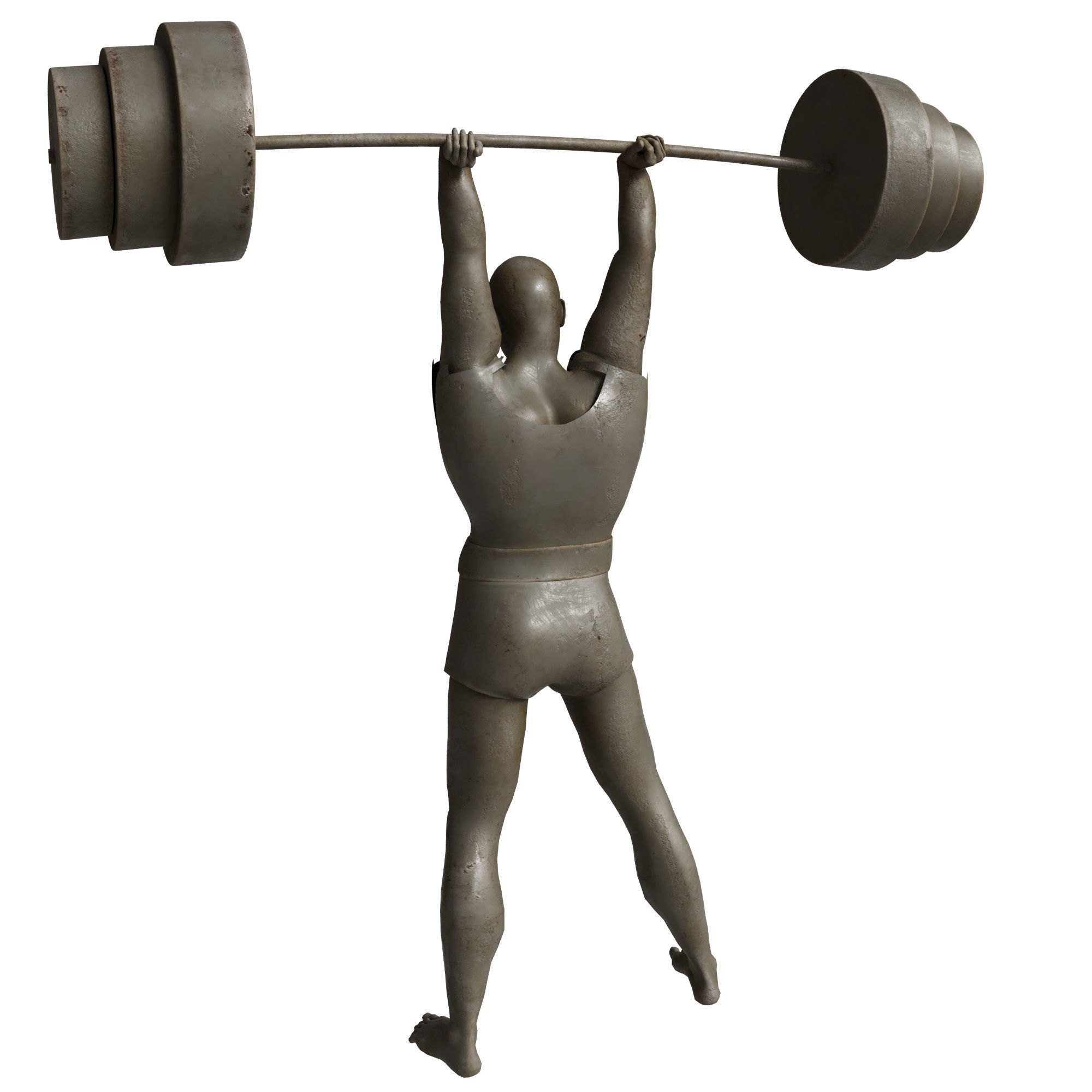 Weightlifter 3D model_2