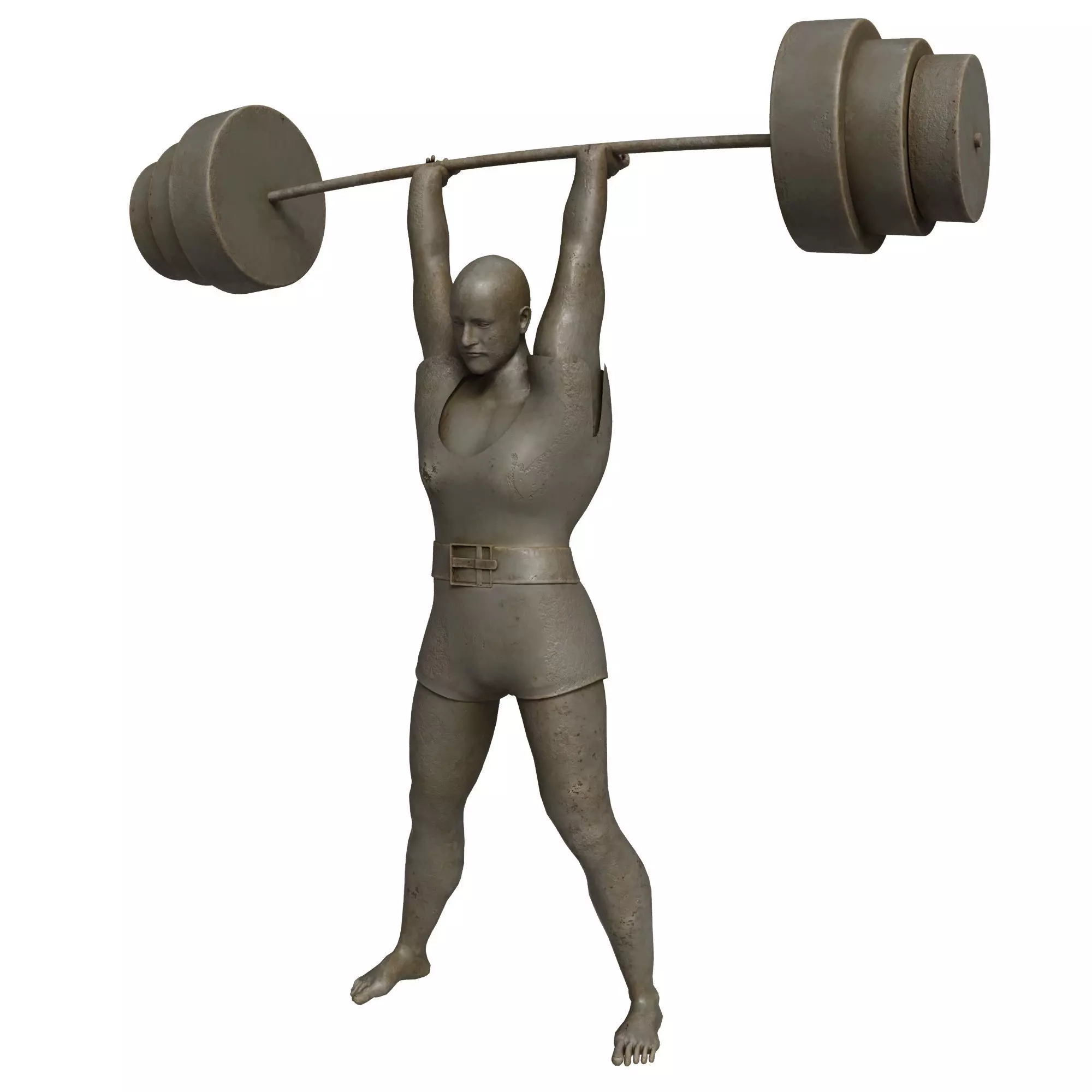 Weightlifter 3D model_0