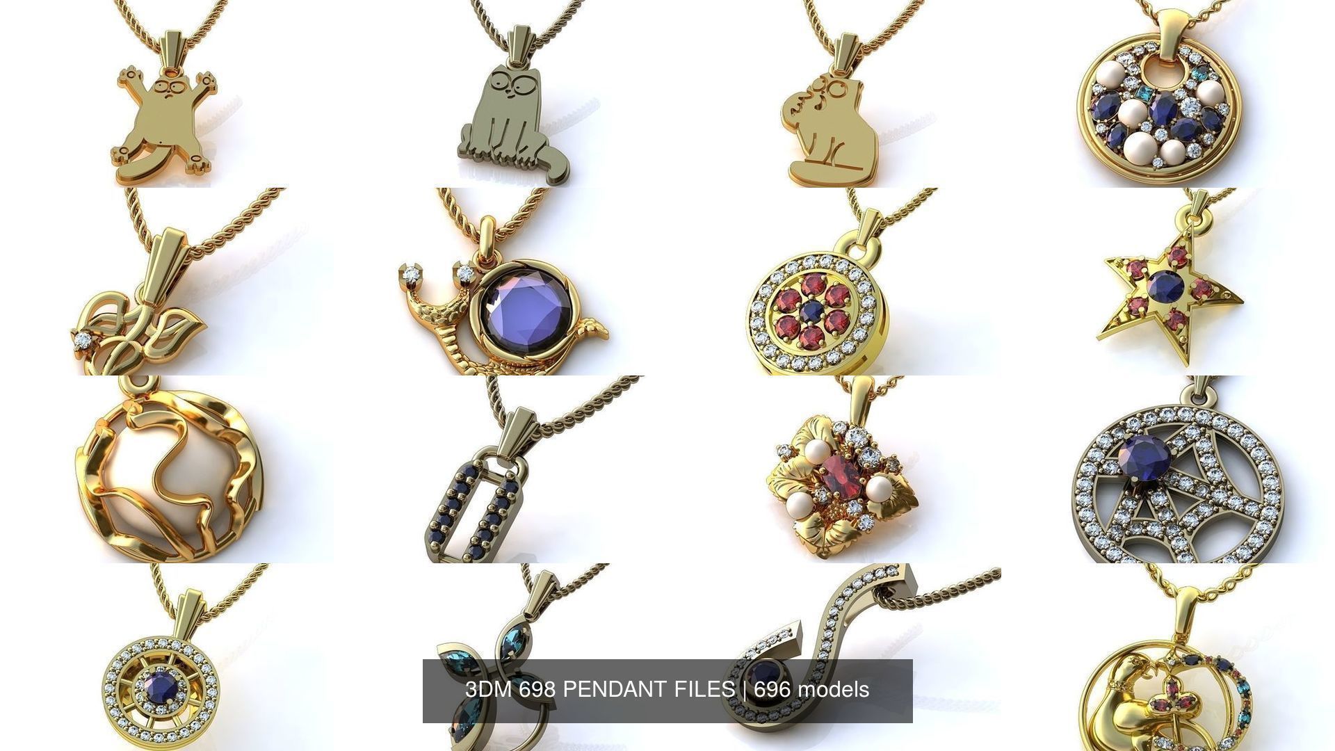 3DM 698 PENDANT FILES 3D Model Collection_261