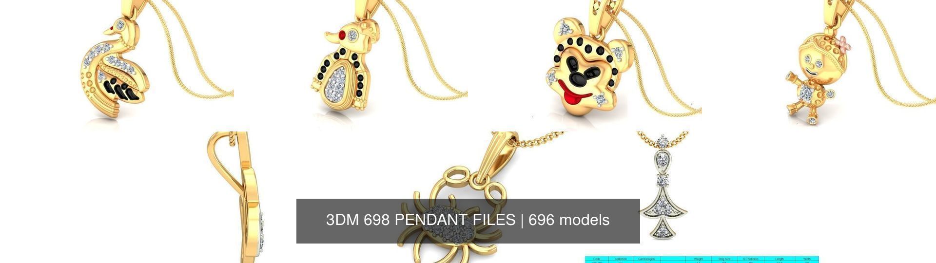 3DM 698 PENDANT FILES 3D Model Collection_287