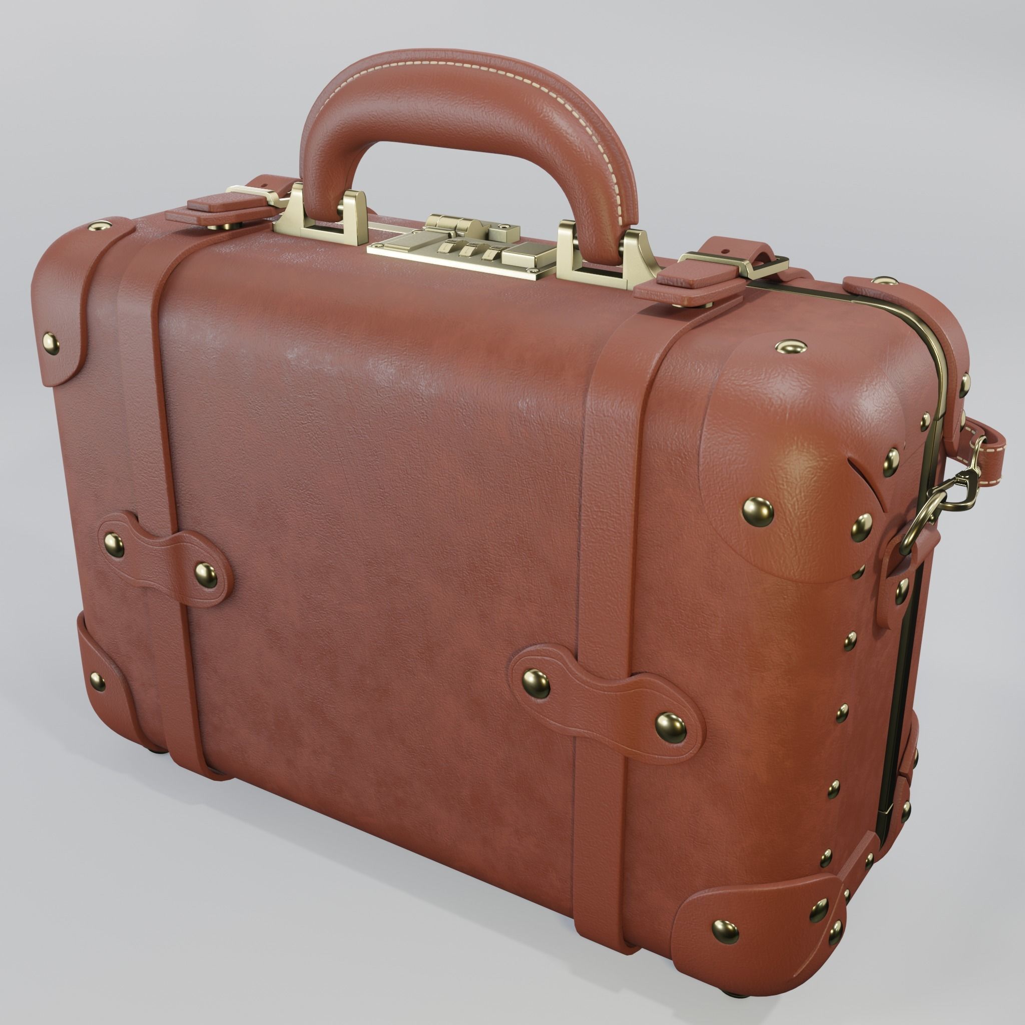 Steamline Pioneer Brown Vanity 3D model_1