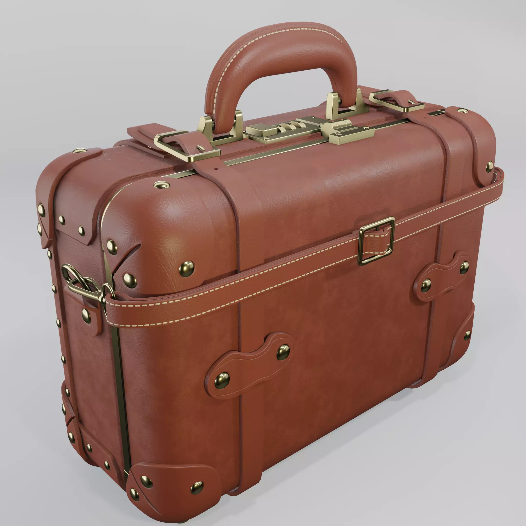 Steamline Pioneer Brown Vanity 3D model_0