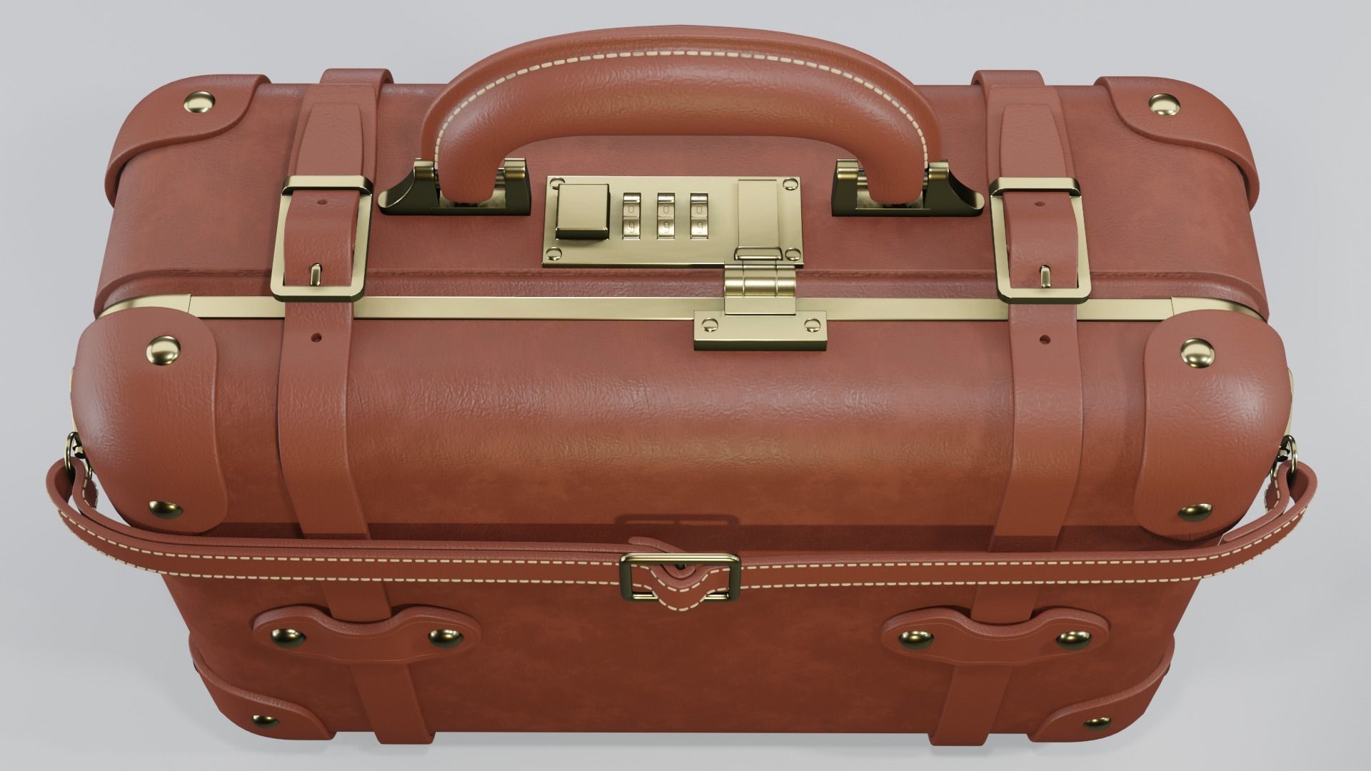 Steamline Pioneer Brown Vanity 3D model_2