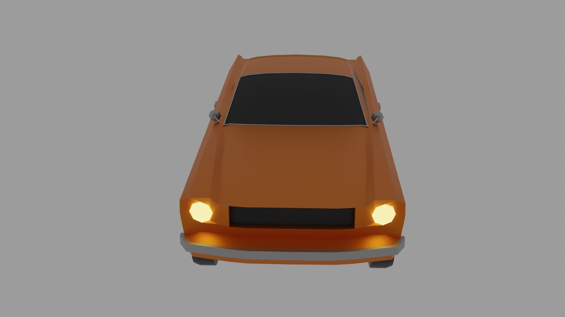 Low Poly Car Mustang Low Poly Vehicle Pack GameReady 3D Model Low-poly 3D model_4